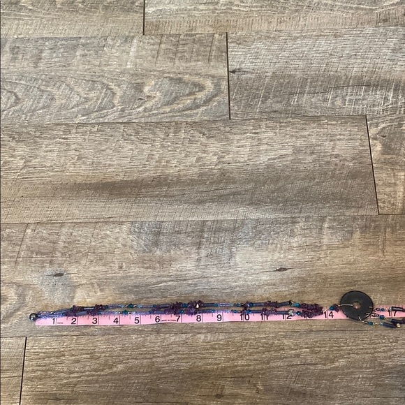 Amethyst Beaded Celestial Inspired Handmade Necklace with Circular Pendant - Picture 12 of 16